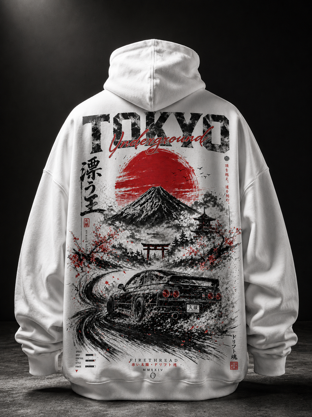 Tokyo Underground Hoodie — White