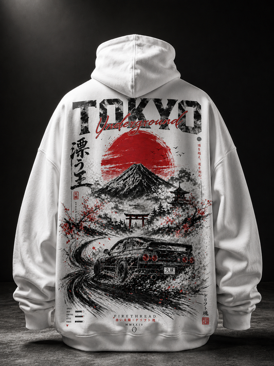 Tokyo Underground Hoodie — White