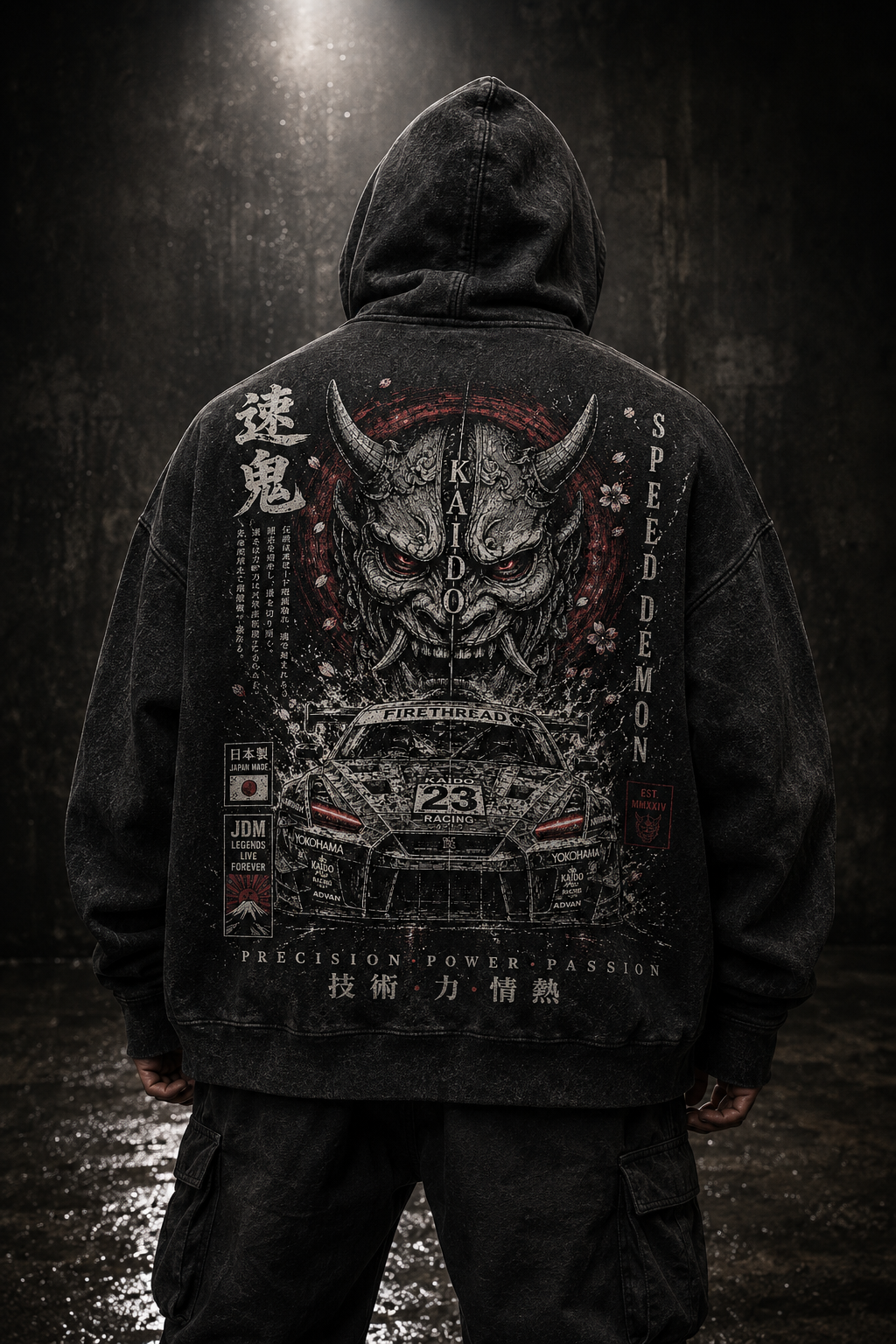 SOKKI HOODIE / WASHED BLACK